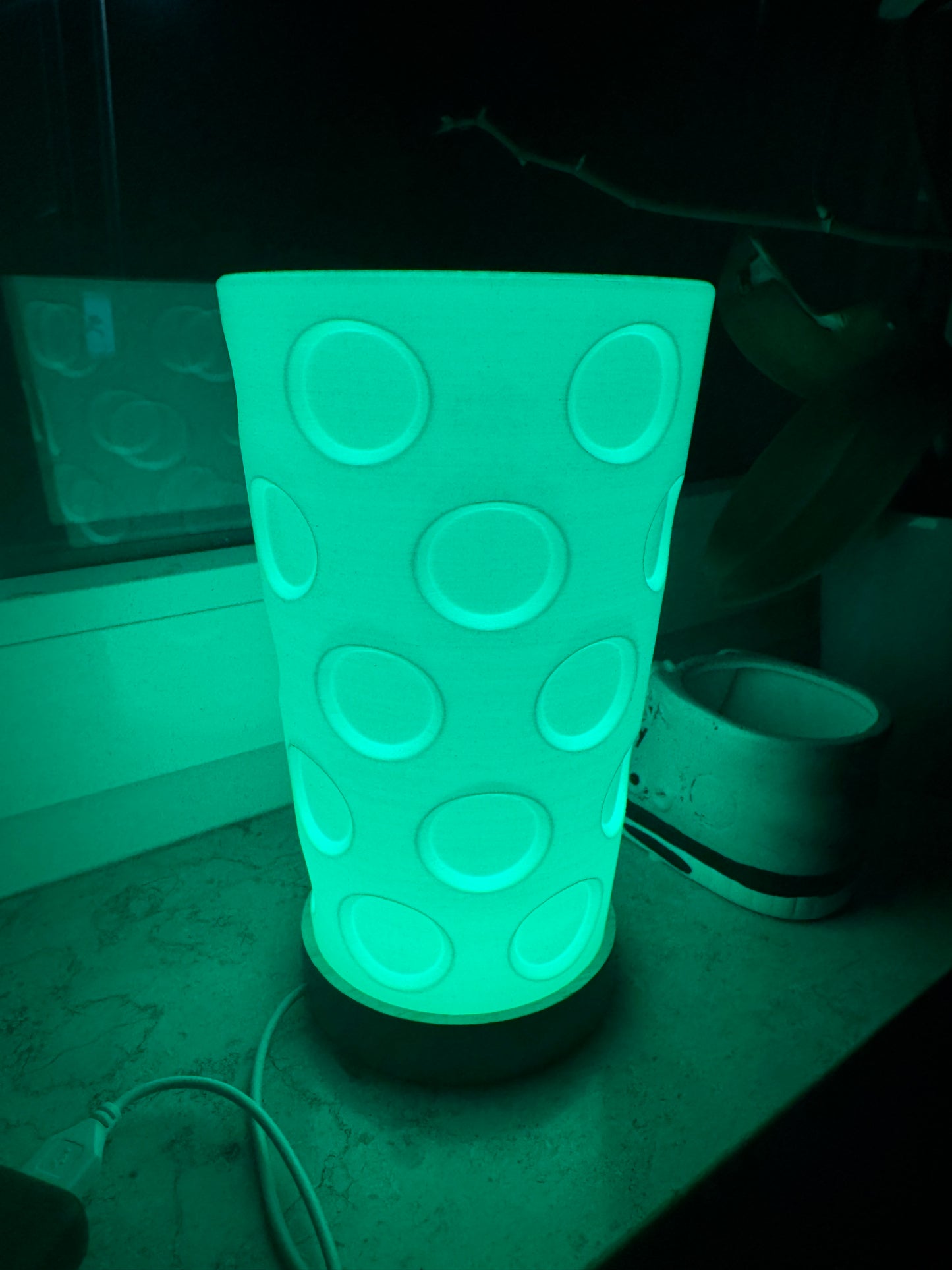 Dubbeglas-LED-Lampe USB betrieben