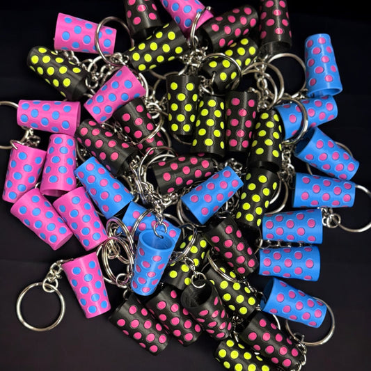 Bunte Dubbeglas-Anhänger offen