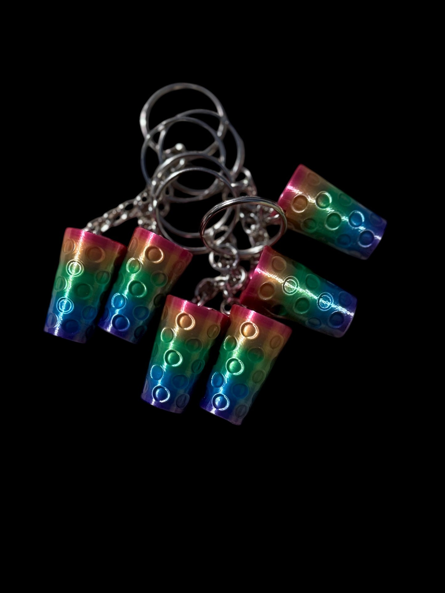 Regenbogen Dubbeglas-Anhänger offen - Pfälzer Kultur in 3D-Druck