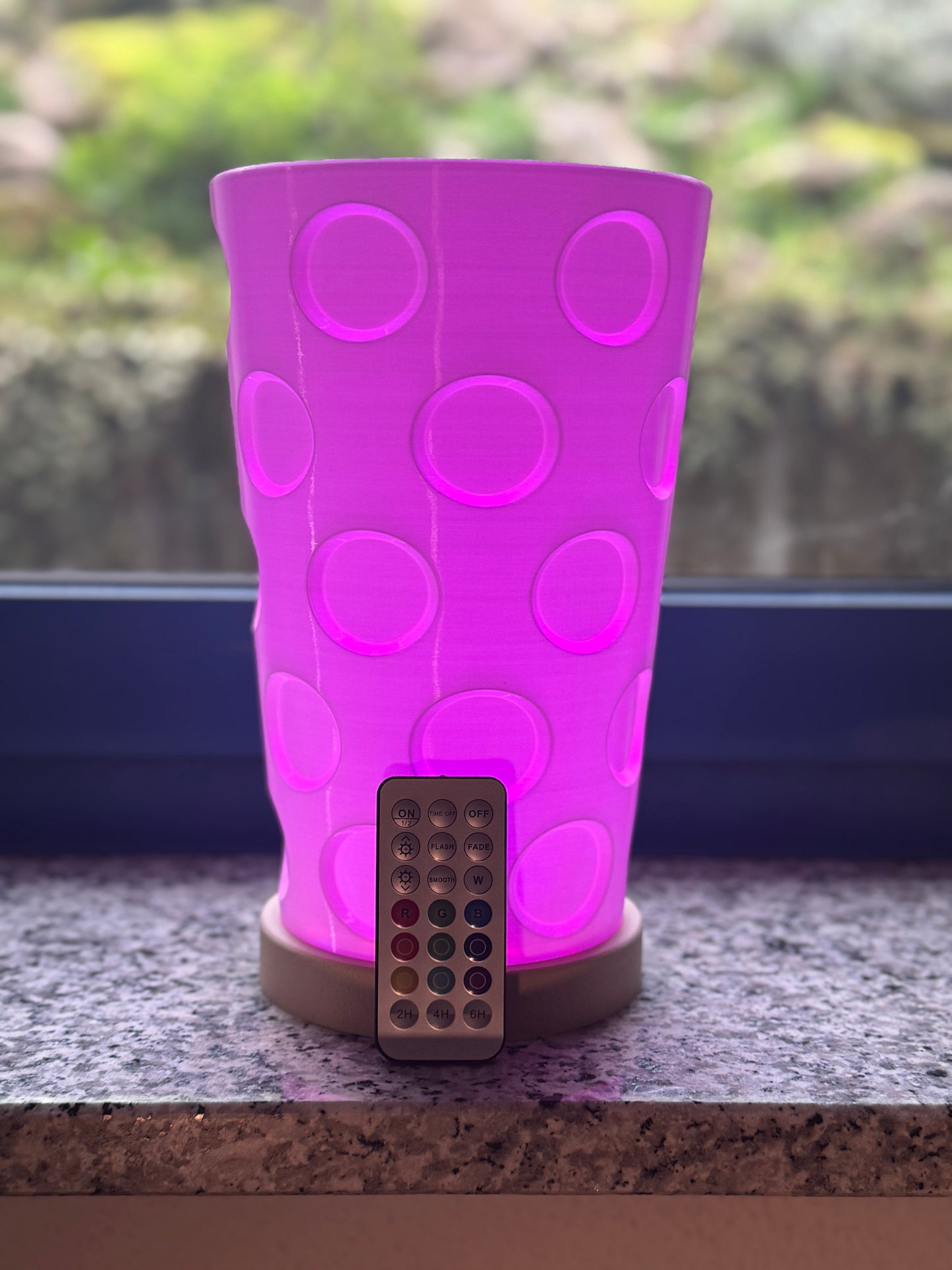 Dubbeglas Deko Tischleuchte Akku