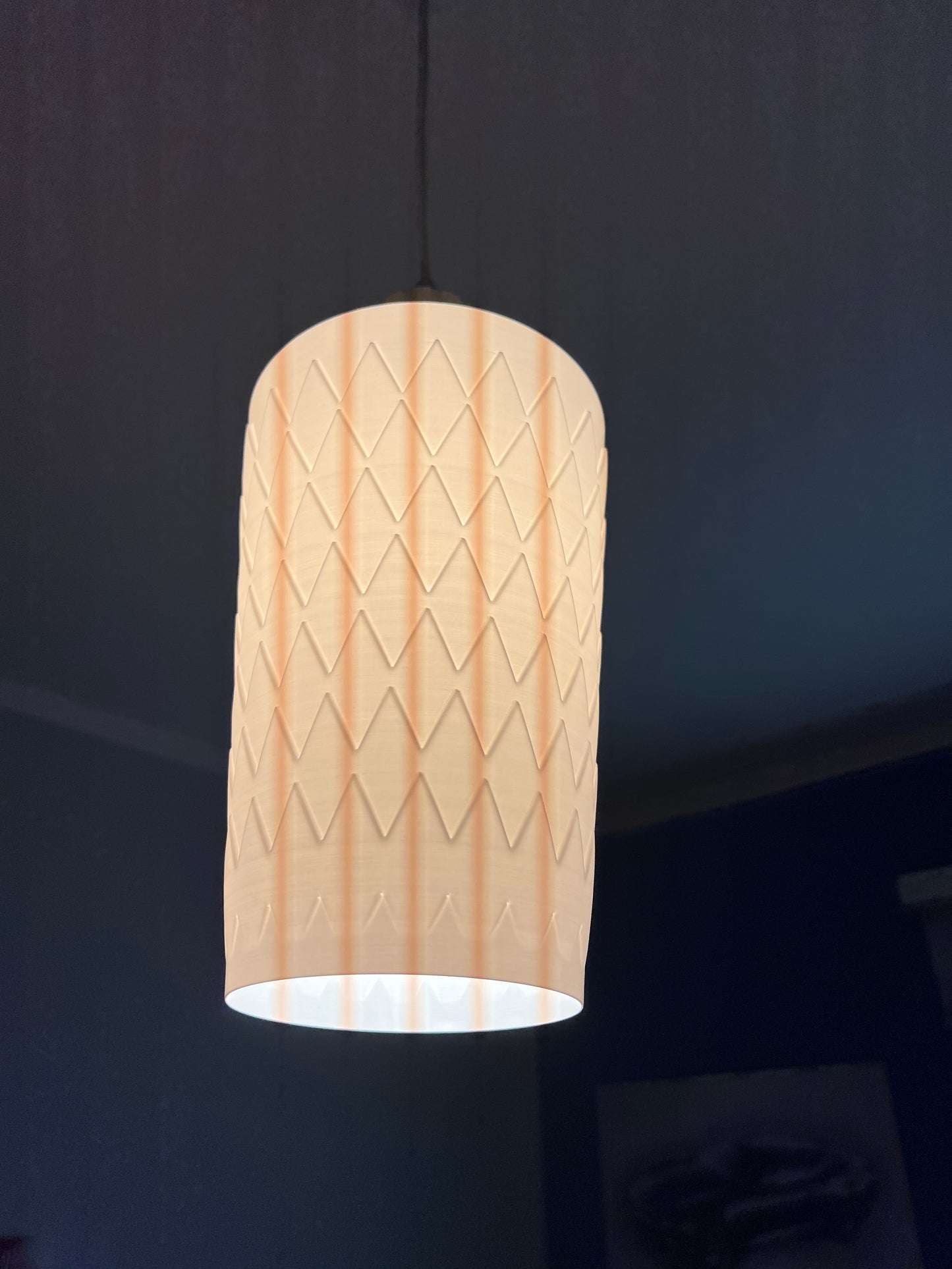 Gerippte Lampenschirm ( Apfelwein Glas )