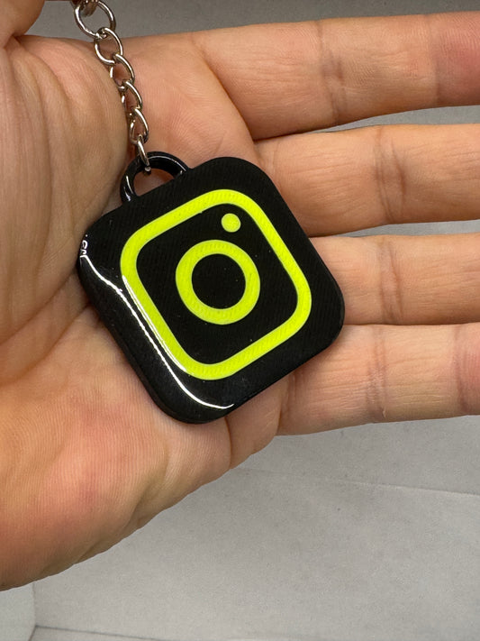 NFC-Tag Schlüsselanhänger mit Icon | Instagram