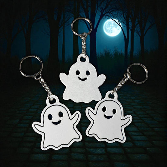 Geist Schlüsselanhänger – 3D-gedruckt, stylisch & perfekt für Halloween