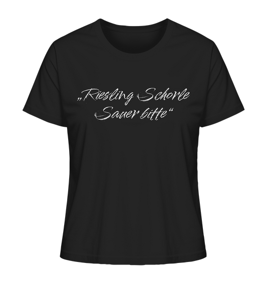 Riesling Schorle – Sauer bitte. - Ladies Organic Shirt