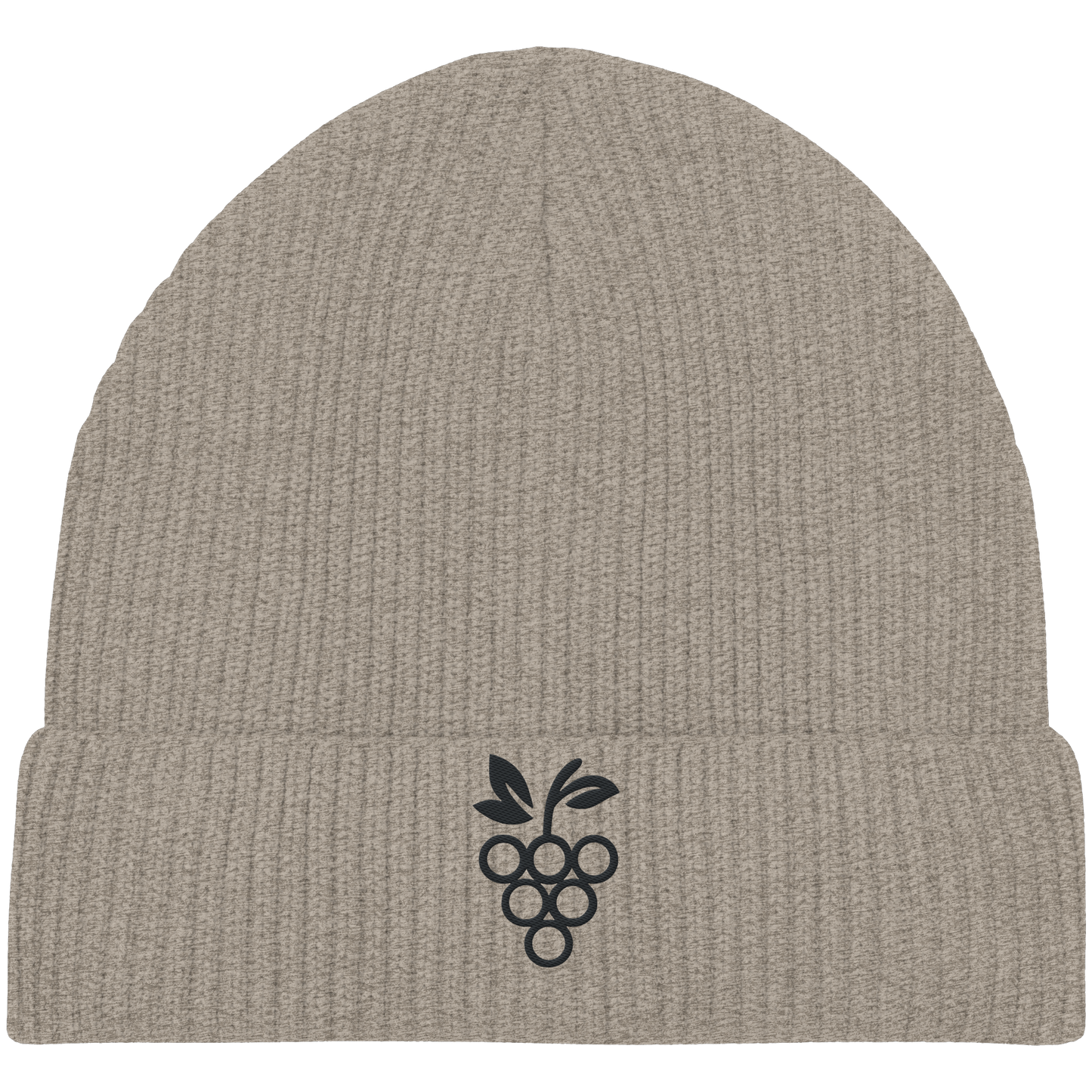 Organic Fisherman Beanie - Traube Schwarz