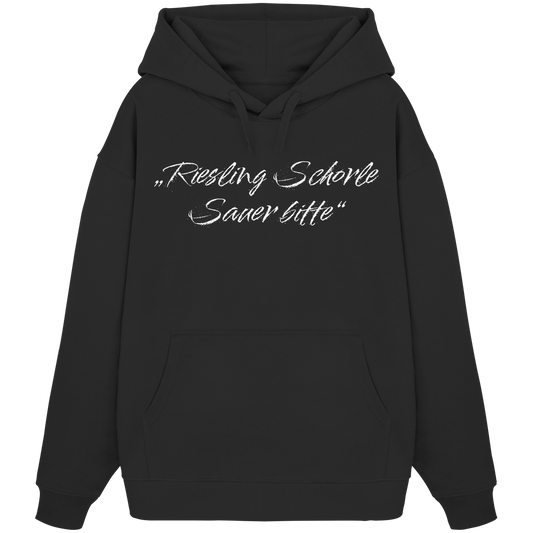Riesling Schorle – Sauer bitte. - Organic Oversize Hoodie