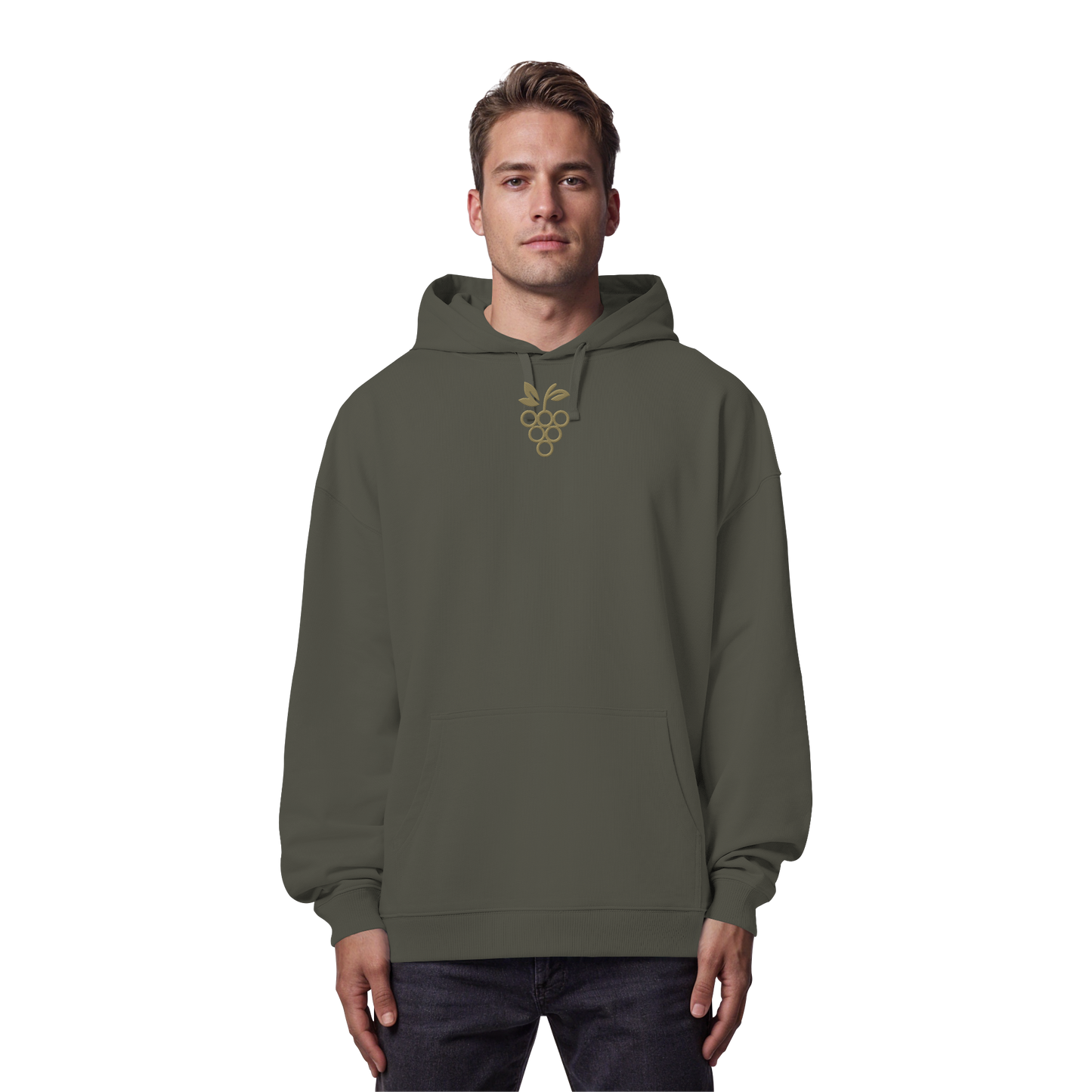 Organic Oversize Sweatshirt (Stick) Traube Gold - Organic Oversize Hoodie