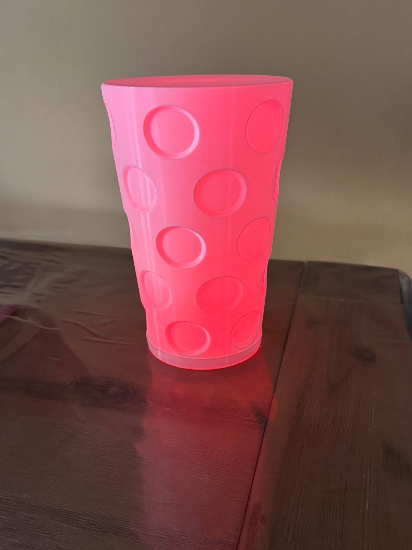 Dubbeglas LED Tisch-Deko-Leuchte mit Fernbedienung – Batteriebetrieben & Spritzwassergeschützt