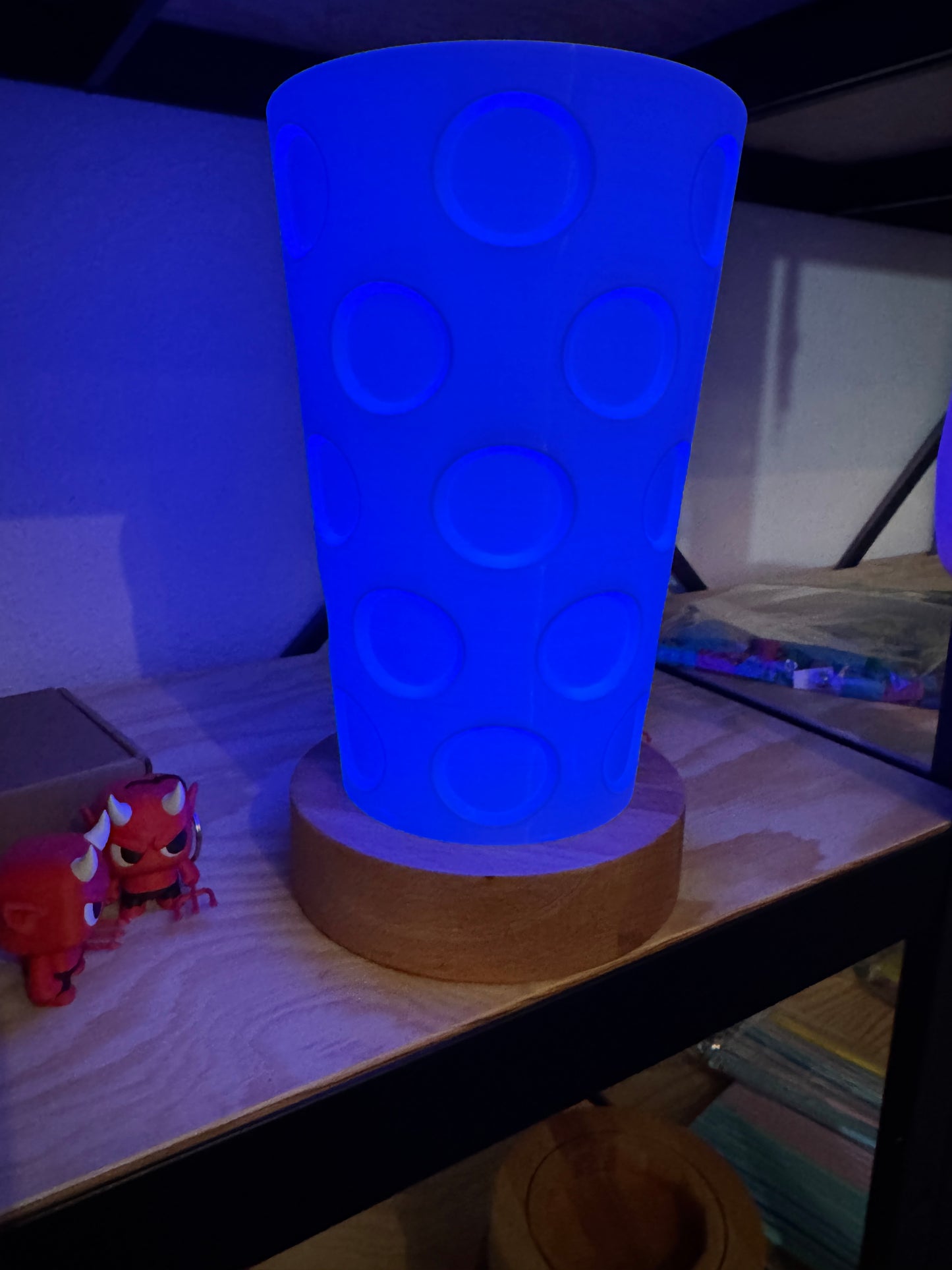 Dubbeglas Deko Tischleuchte Akku