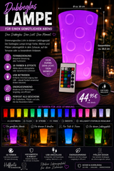 Dubbeglas-LED-Lampe USB betrieben