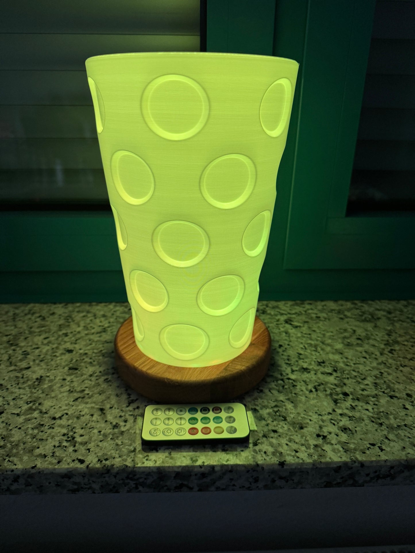 Dubbeglas Deko Tischleuchte Akku