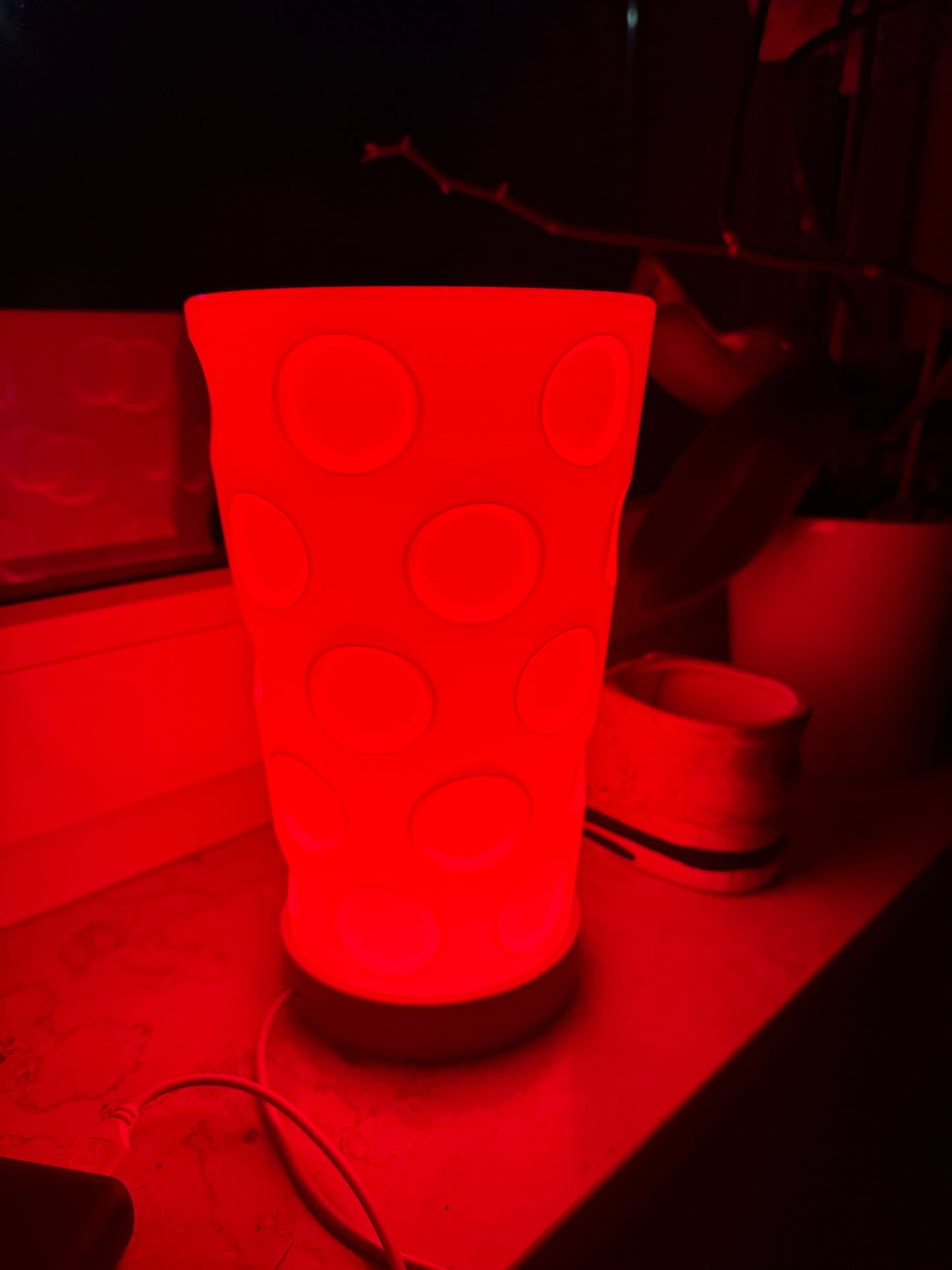 Dubbeglas-LED-Lampe USB betrieben