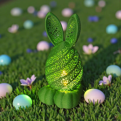 Osterhasen-Lampe mit LED-Teelicht – Deko für die Osterzeit