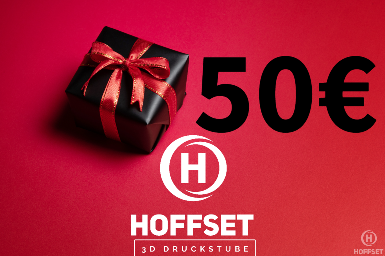 Hoffsets 3D Druckstube Geschenkgutschein