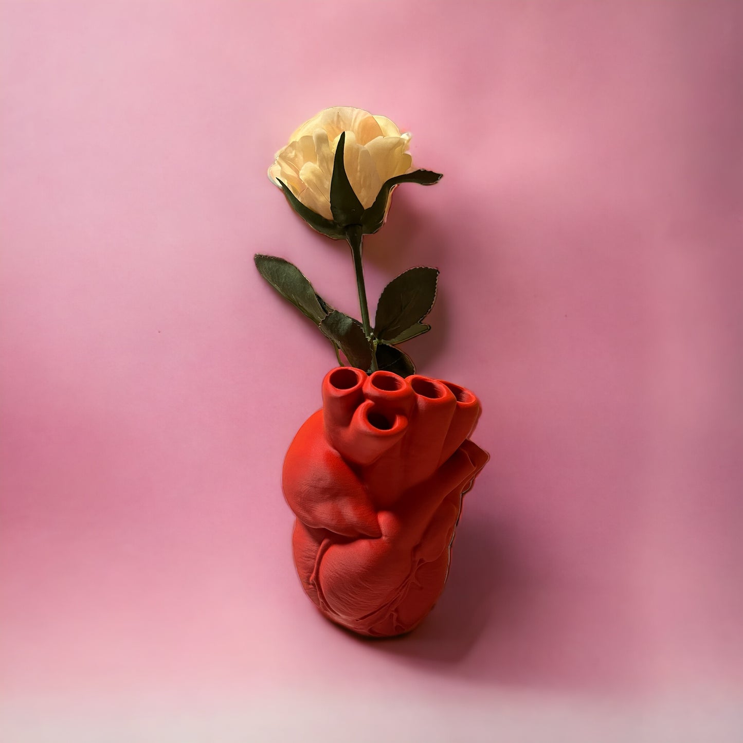 Herzvase für Trockenblumen