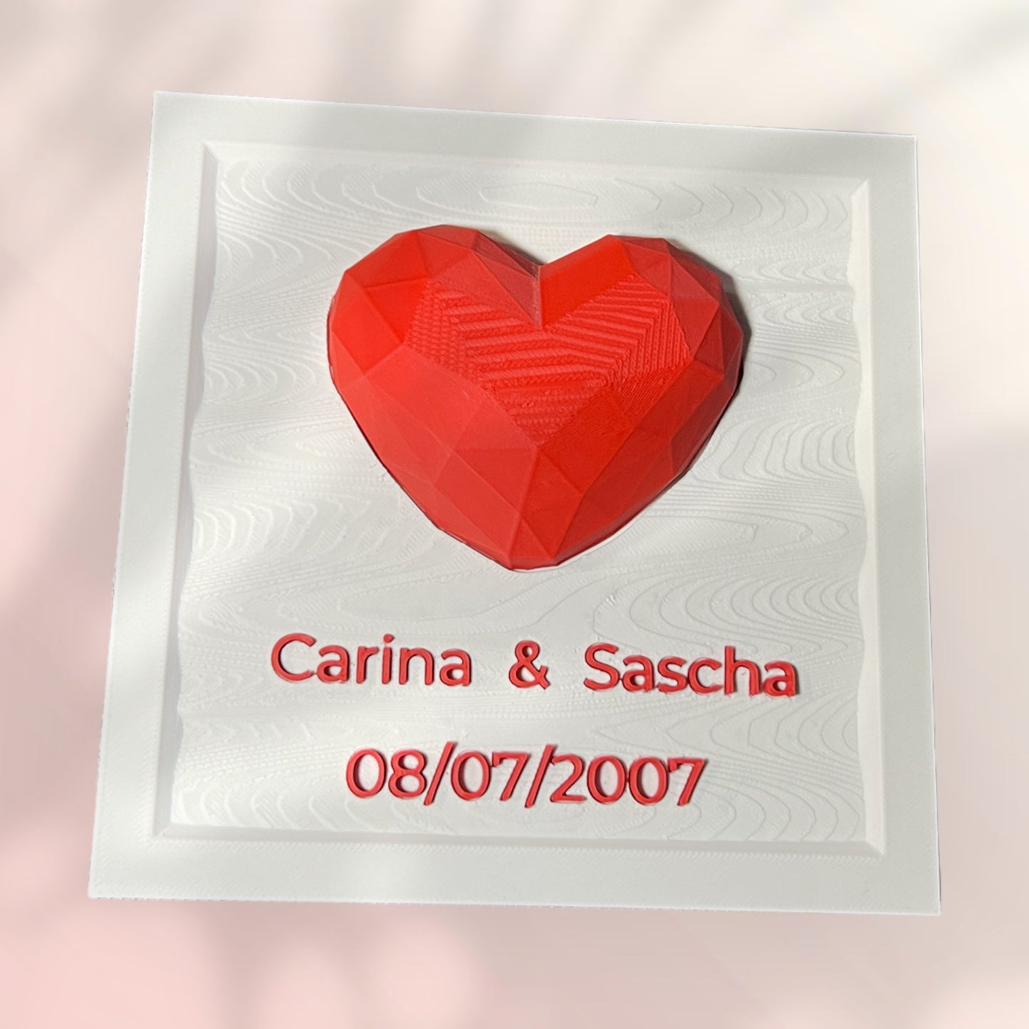 Pärchen Bilder Rahmen 3D Gedruckt Personalisiert