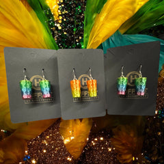 Dubbeglas Ohrringe Farbverlauf