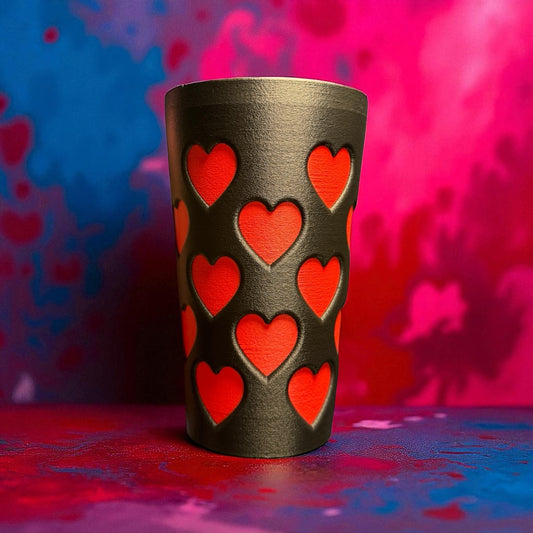 Dubbeglas Herz Box / Transportbox 0.5l PLA