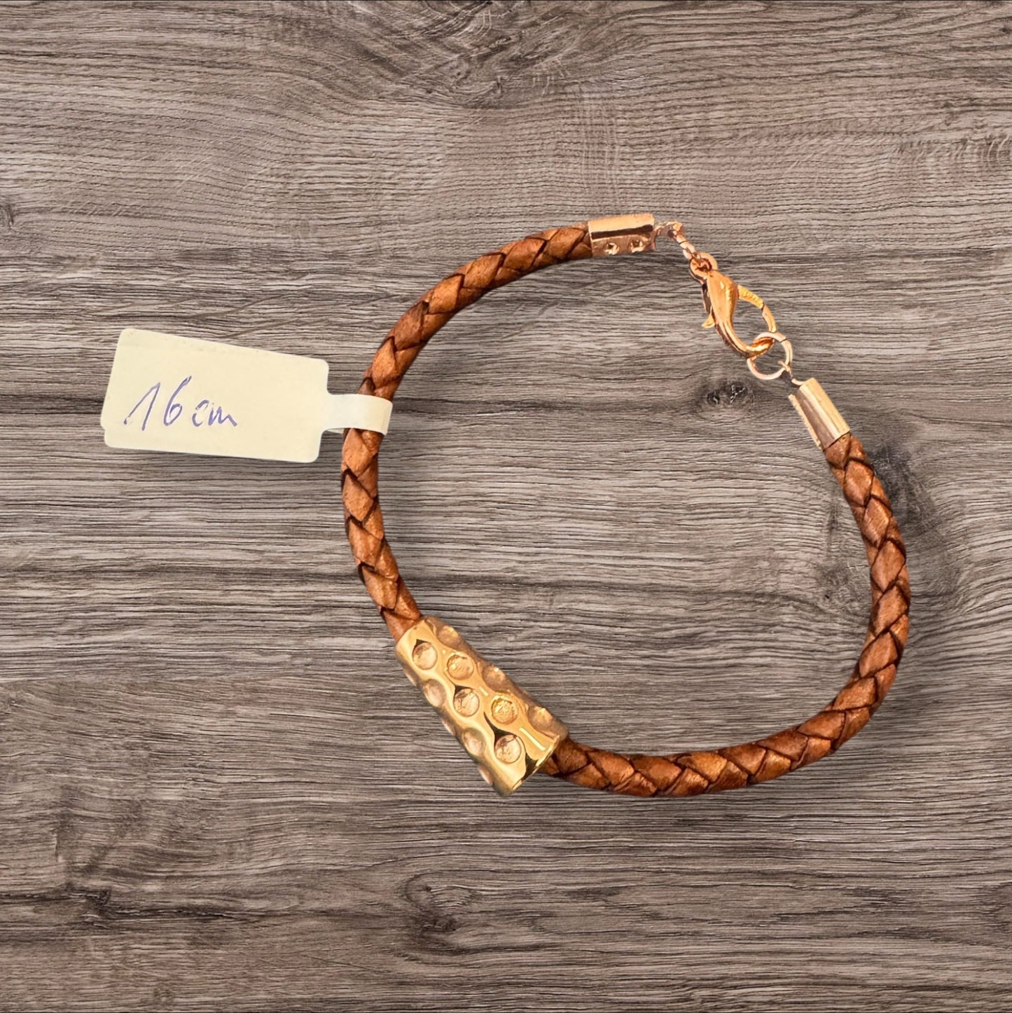 Dubbeglas Armband Edelstahl /Rosogold