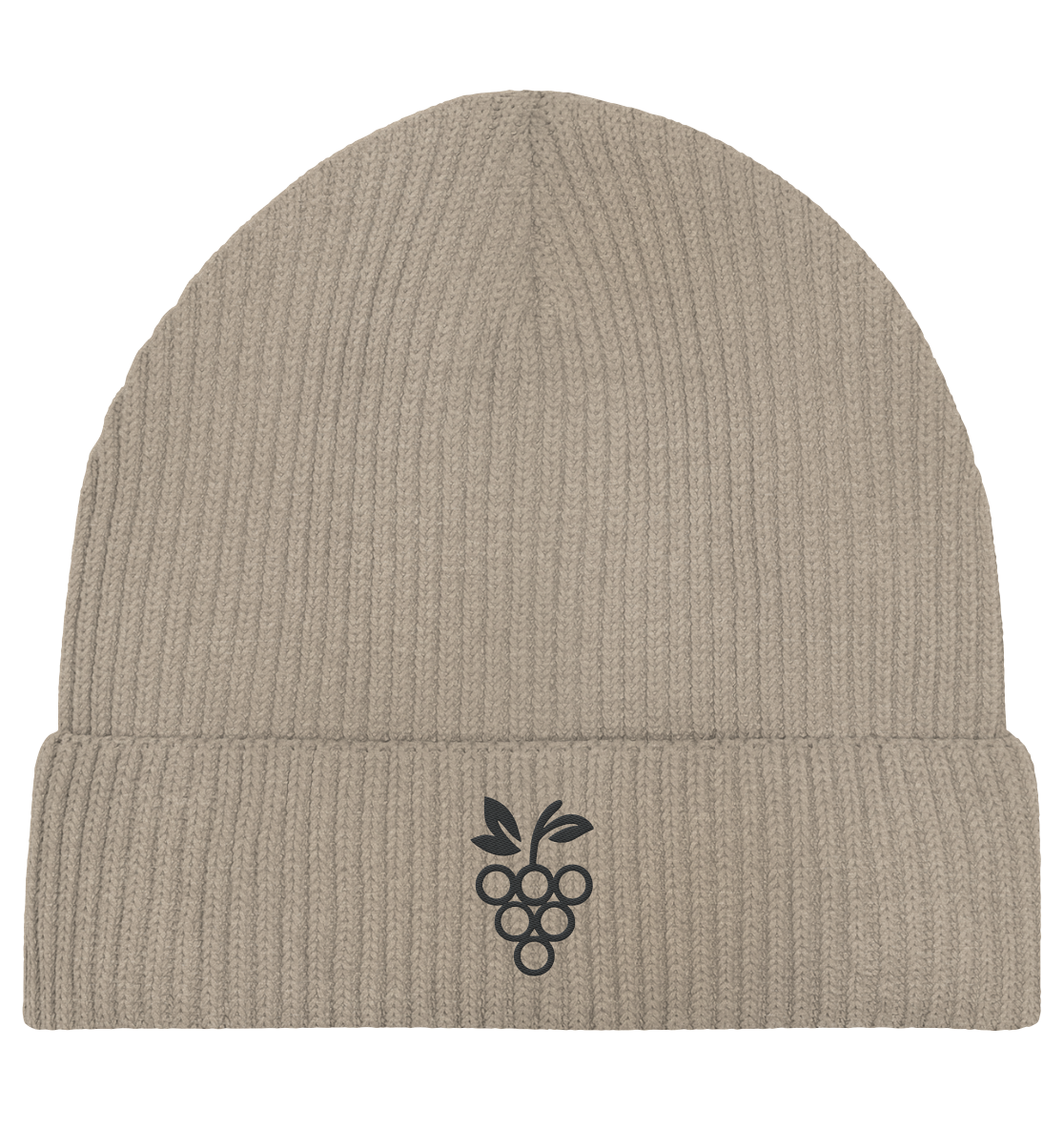 Organic Fisherman Beanie - Traube Schwarz