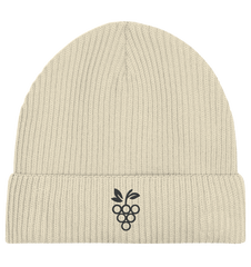Organic Fisherman Beanie - Traube Schwarz