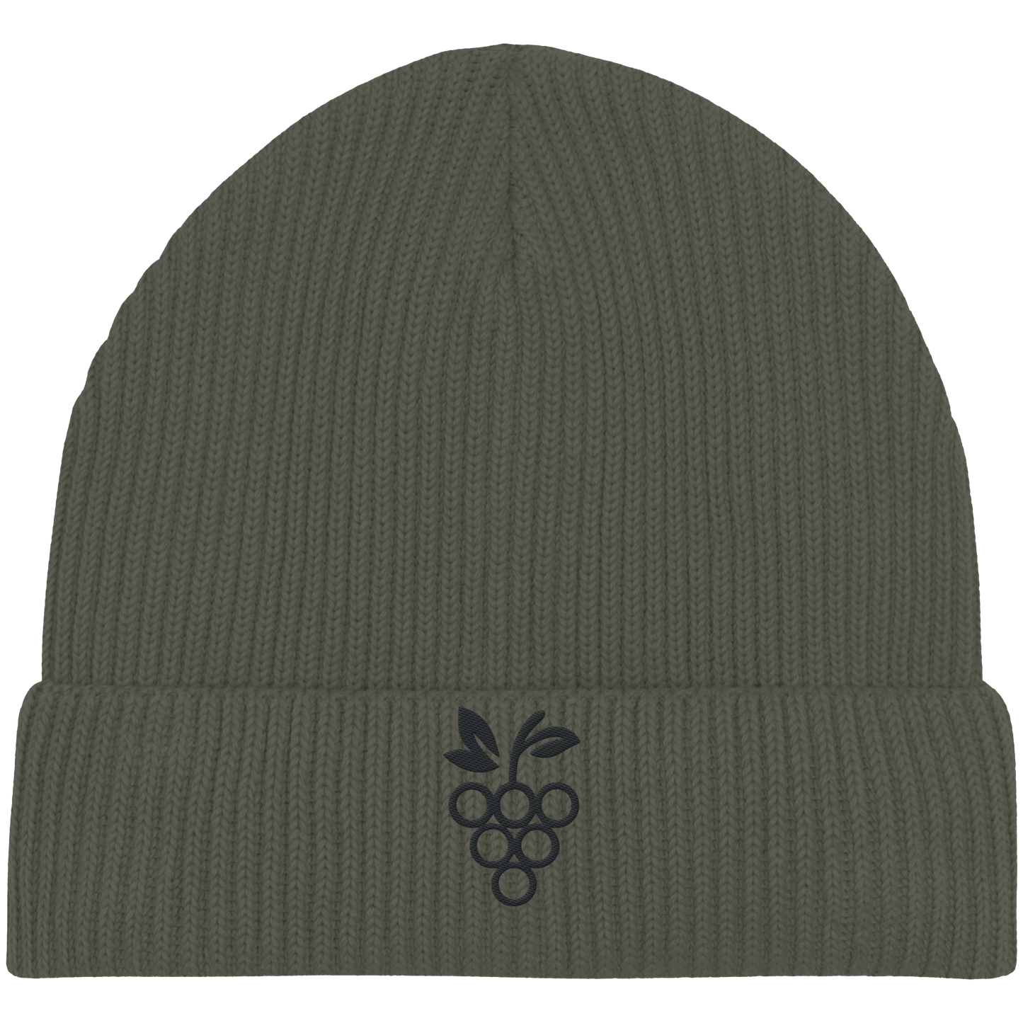 Organic Fisherman Beanie - Traube Schwarz