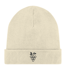 Organic Rib Beanie  Traube Schwarz
