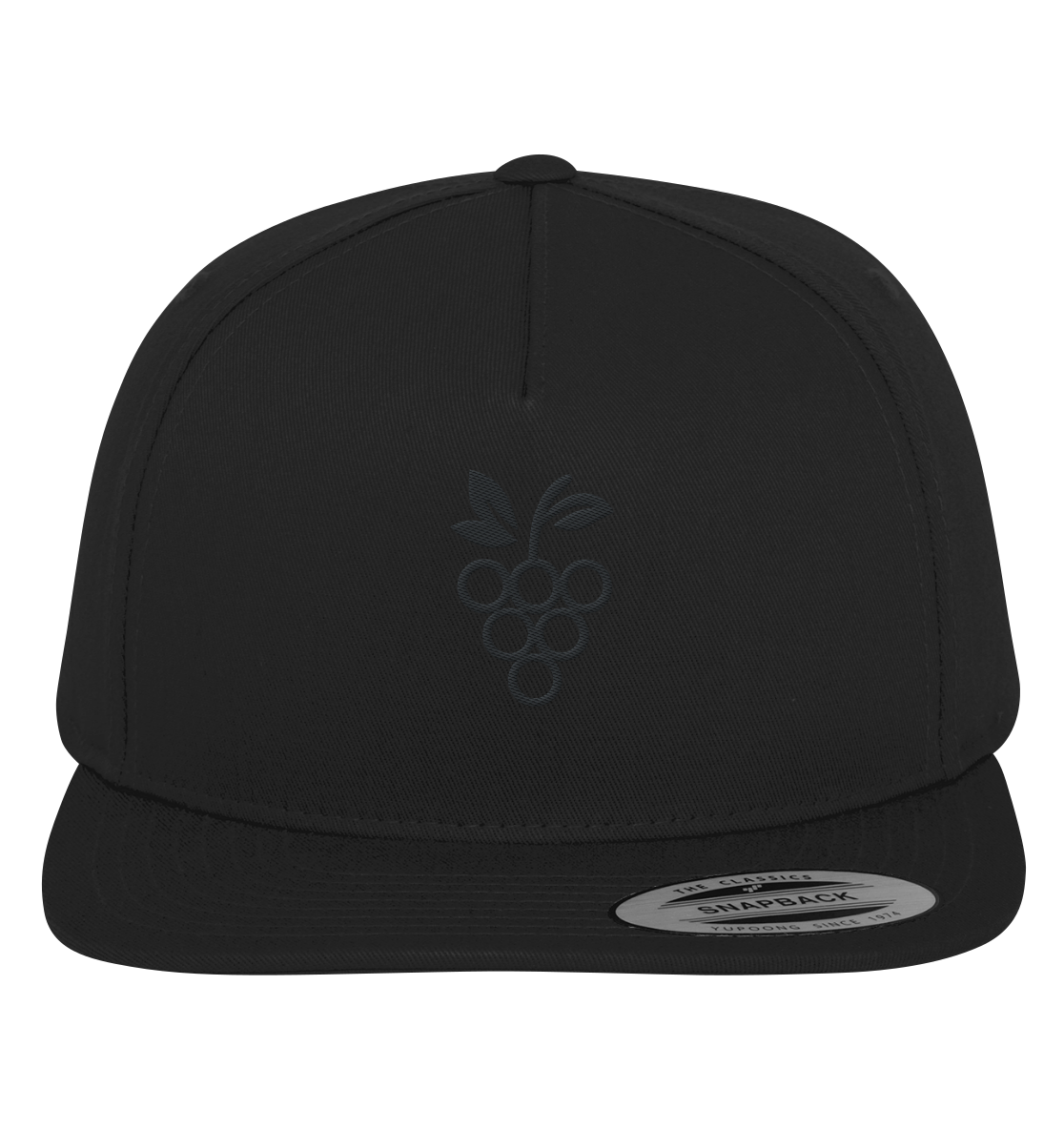 Premium Snapback Traube Schwarz