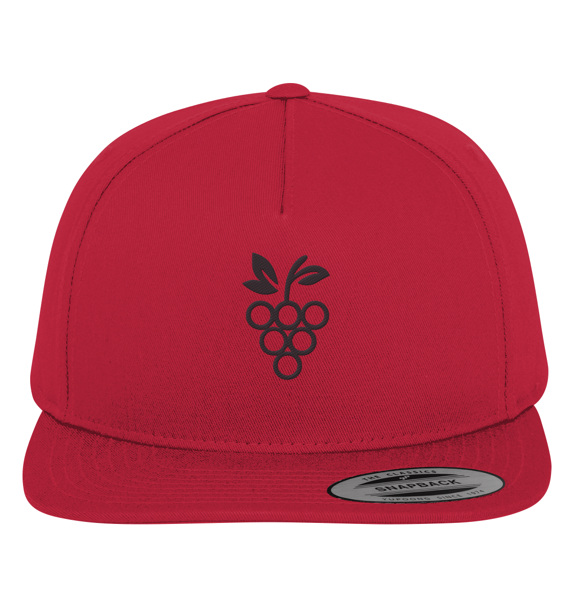 Premium Snapback Traube Schwarz
