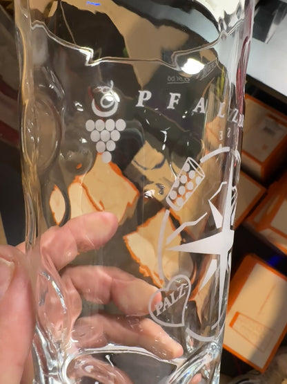 Dubbeglas Mit Etikettenfläche 0,5l BÖ Klar mit Gravur nach Vorlage