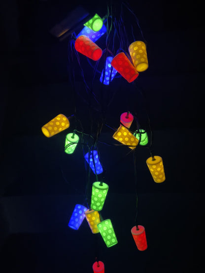 Dubbeglas Lichterkette – Solarbetriebene Bunte LEDs mit Verschiedenen Modi