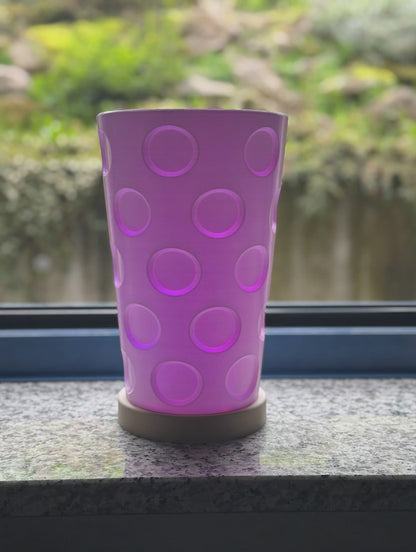 Dubbeglas Deko Tischleuchte Akku